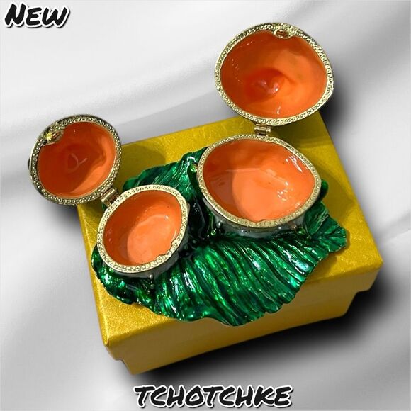 New NIB Vintage Double Frog Trinket Box Collectible – Tchotchke in Gift Box - Picture 6 of 9